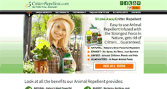 Desktop Screenshot of critter-repellent.com